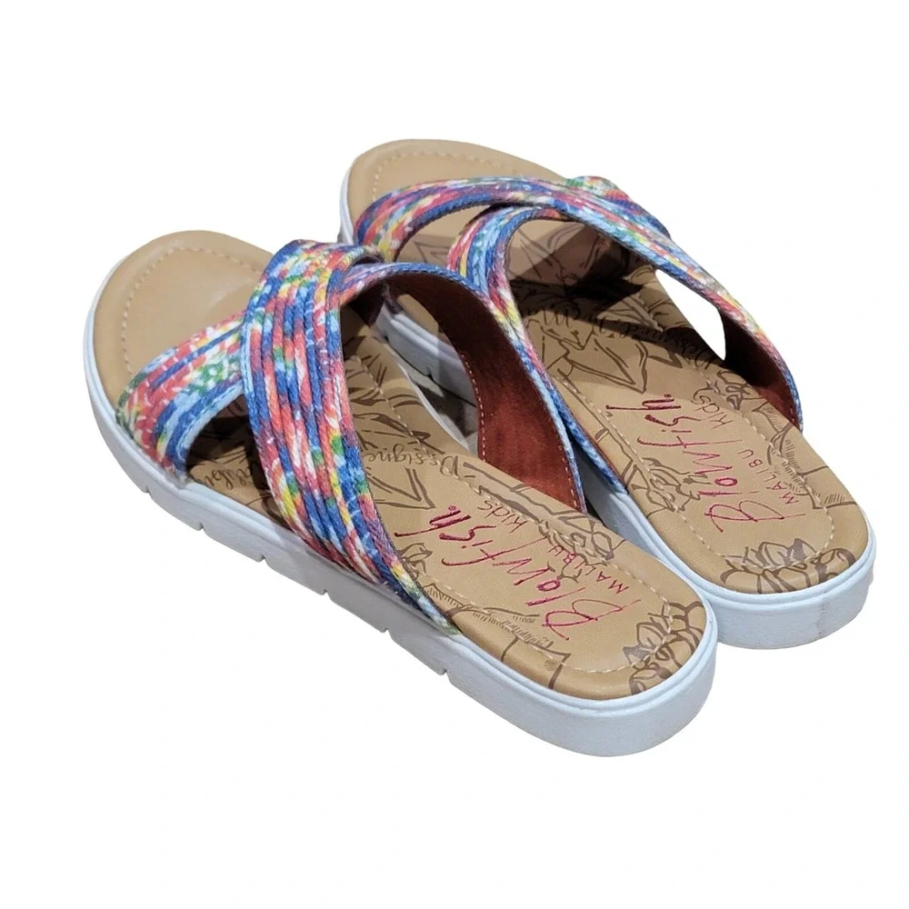 Blowfish Malibu Kids Youth Girl's Brielle-K Tie-Dye Slide Sandals Size 5